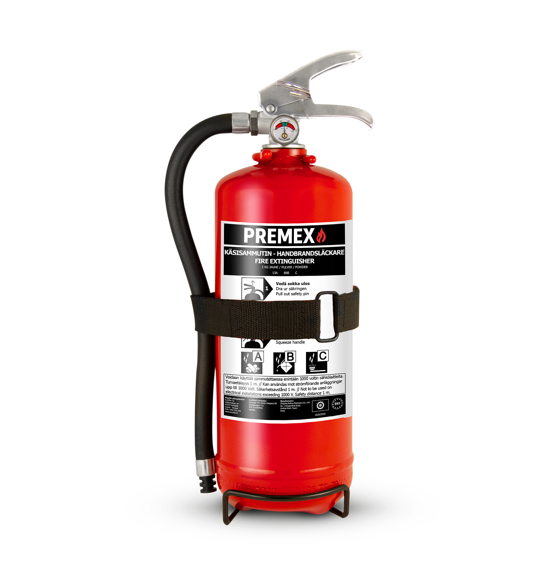 Jauhesammutin PREMEX 2 kg 13A 89BC