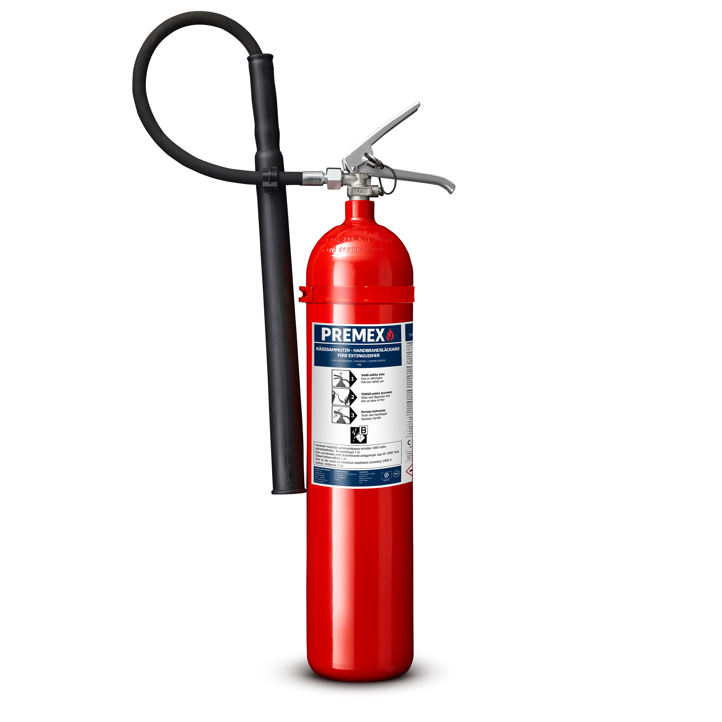 Hiilidioksidisammutin PREMEX 5 kg 89B